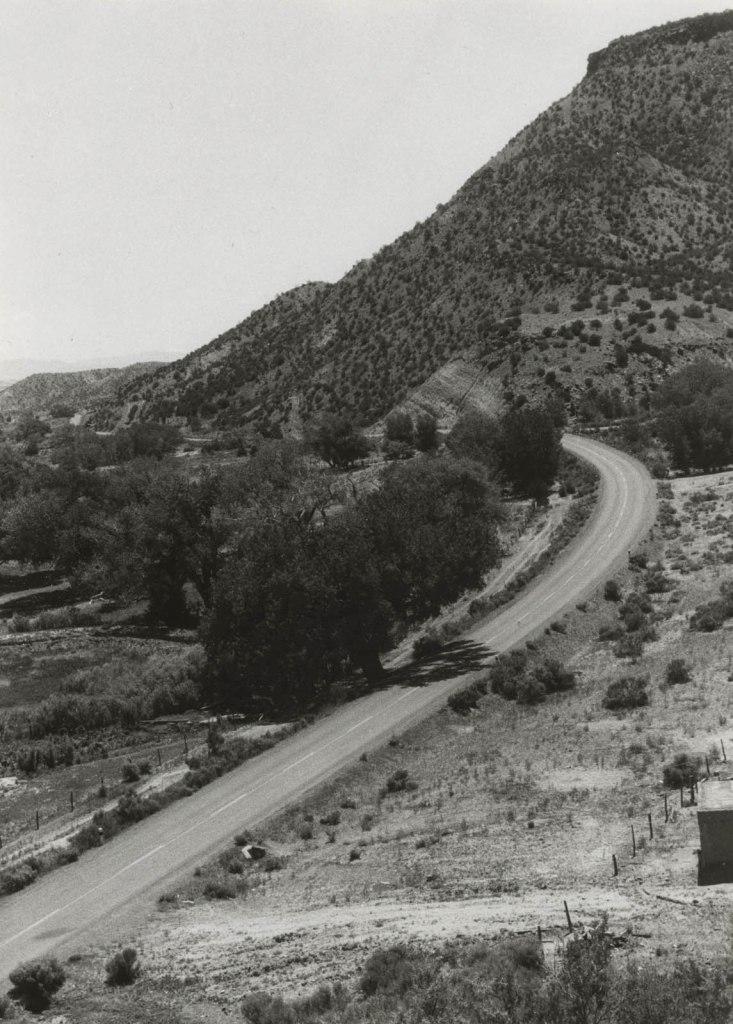 Georgia O'Keeffe (American, 1887-1986) 'Road out Bedroom Window' Probably 1957