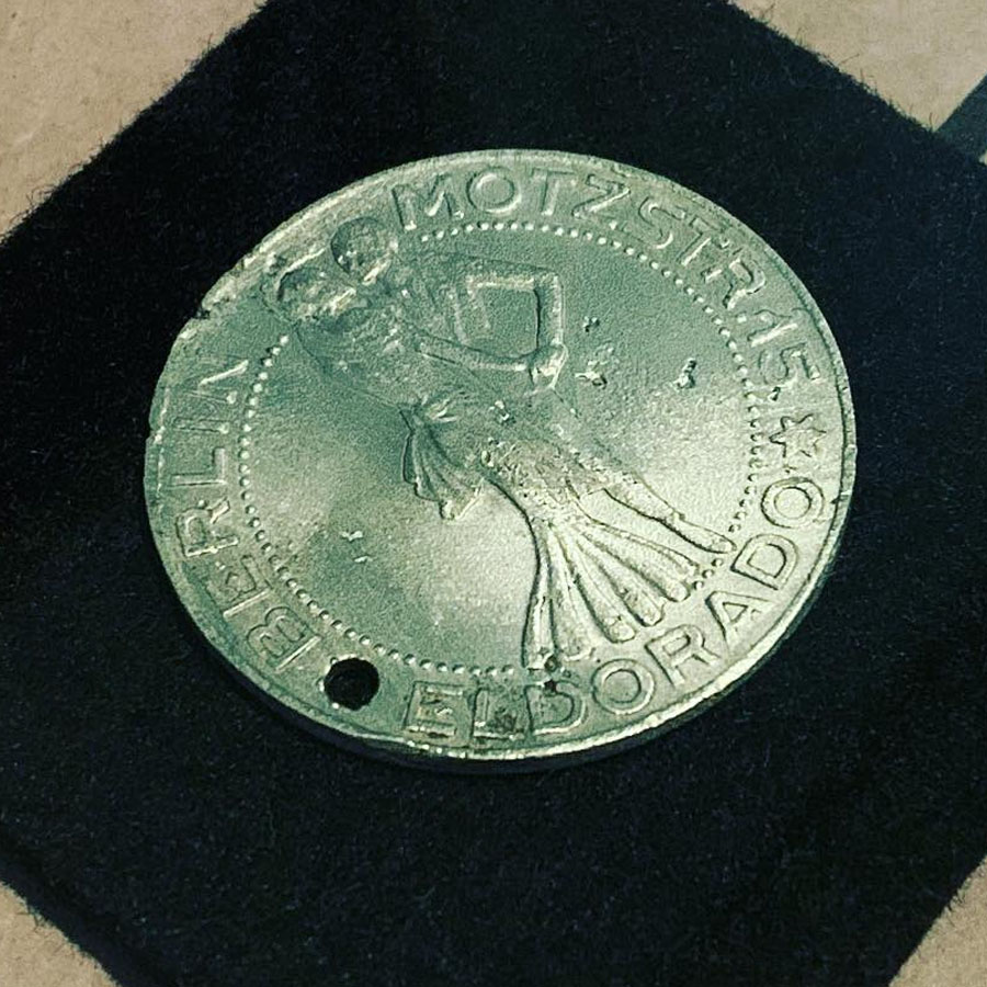 'Token from the Eldorado with same-sex dancing couples on the front and back' c. 1930 'Token from the Eldorado with same-sex dancing couples on the front and back' c. 1930