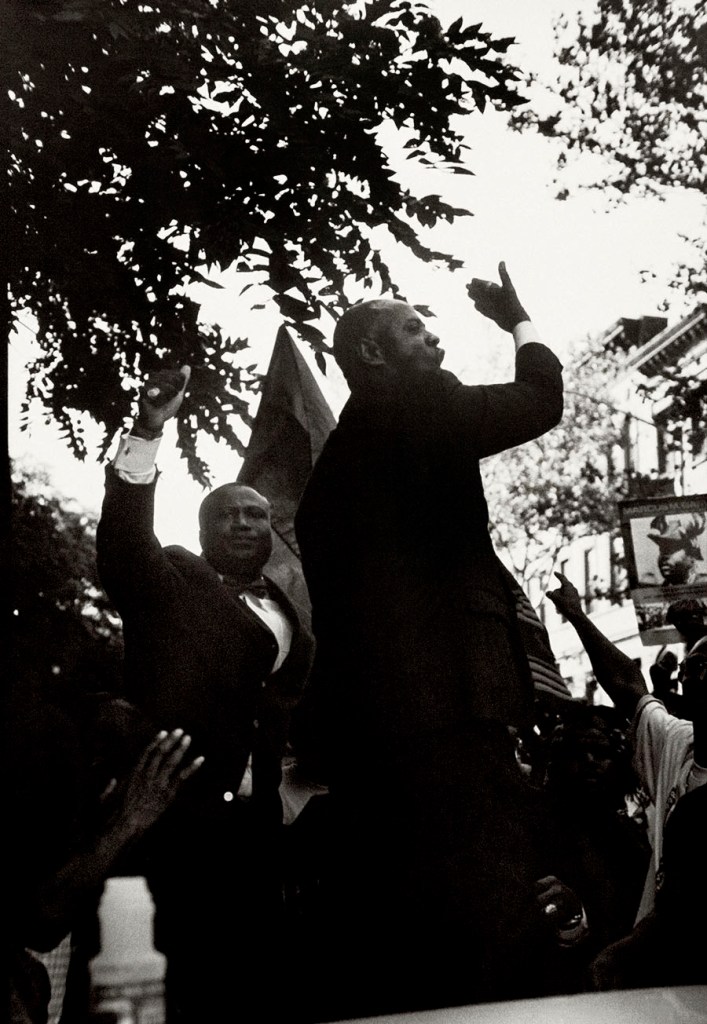 Ming Smith (American, b. 1950) 'Khalid Muhammad, Million Youth March, Harlem, New York' 1998