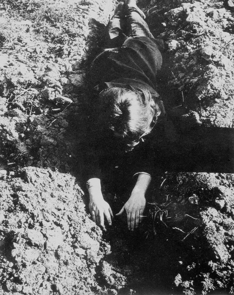 VALIE EXPORT (Austrian, b. 1940) 'Verkreuzung' (Crossing) 1972, printed 1980