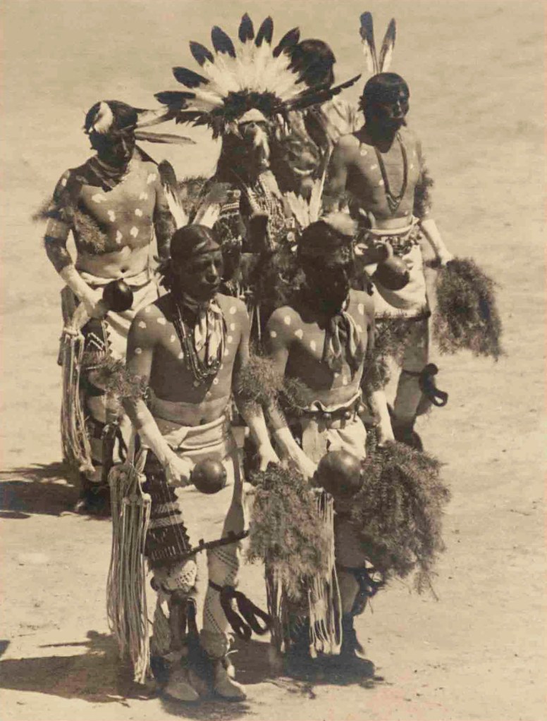 Ansel Adams (American, 1902-1984) 'Dance Group, San Ildefonso Pueblo, New Mexico' 1929