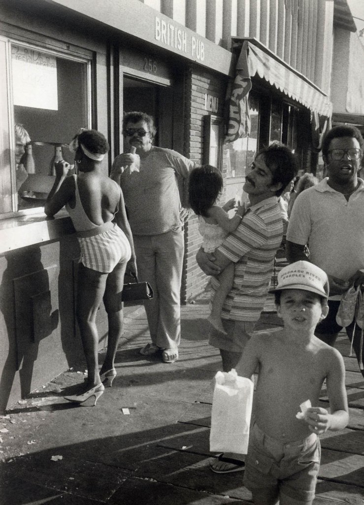 Carrie Mae Weems (American, b. 1953) 'Woman in Shorts, Boardwalk, Santa Monica' 1980-1982