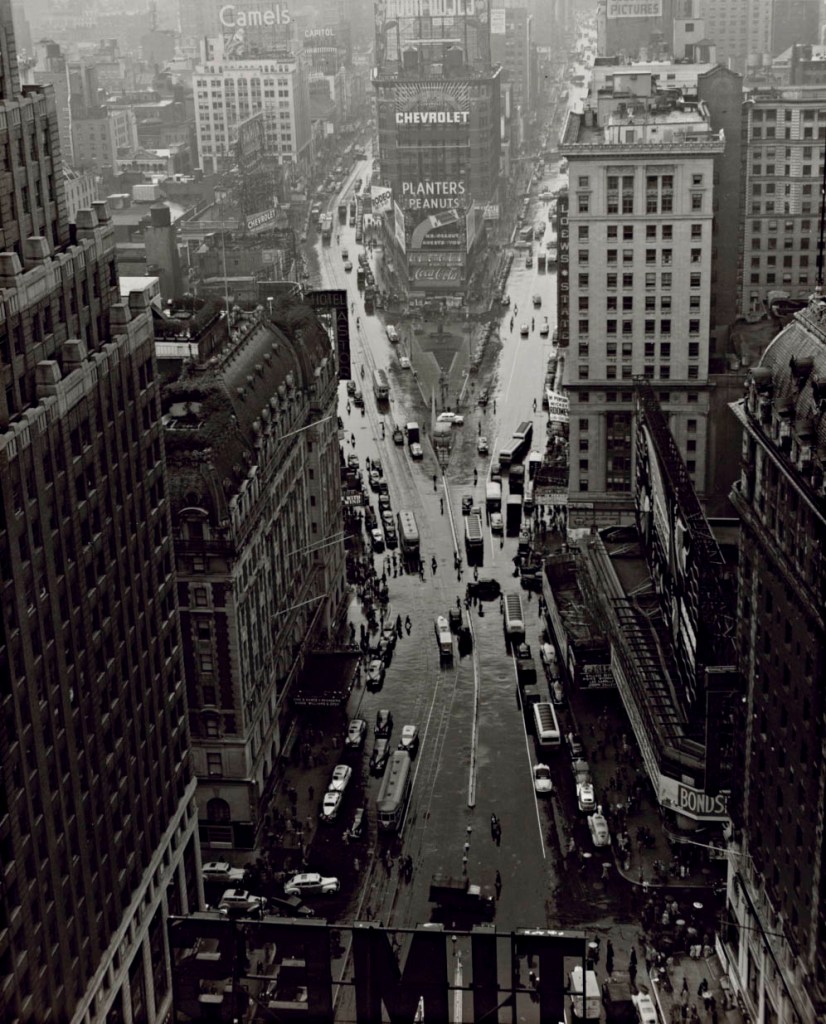 Lou Stoumen (American, 1917-1991) 'Times Square in the Rain' 1940