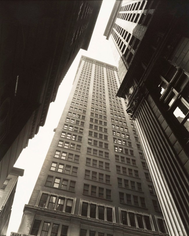 Berenice Abbott (American, 1898-1991) 'Canyon, Broadway and Exchange Place' 1936