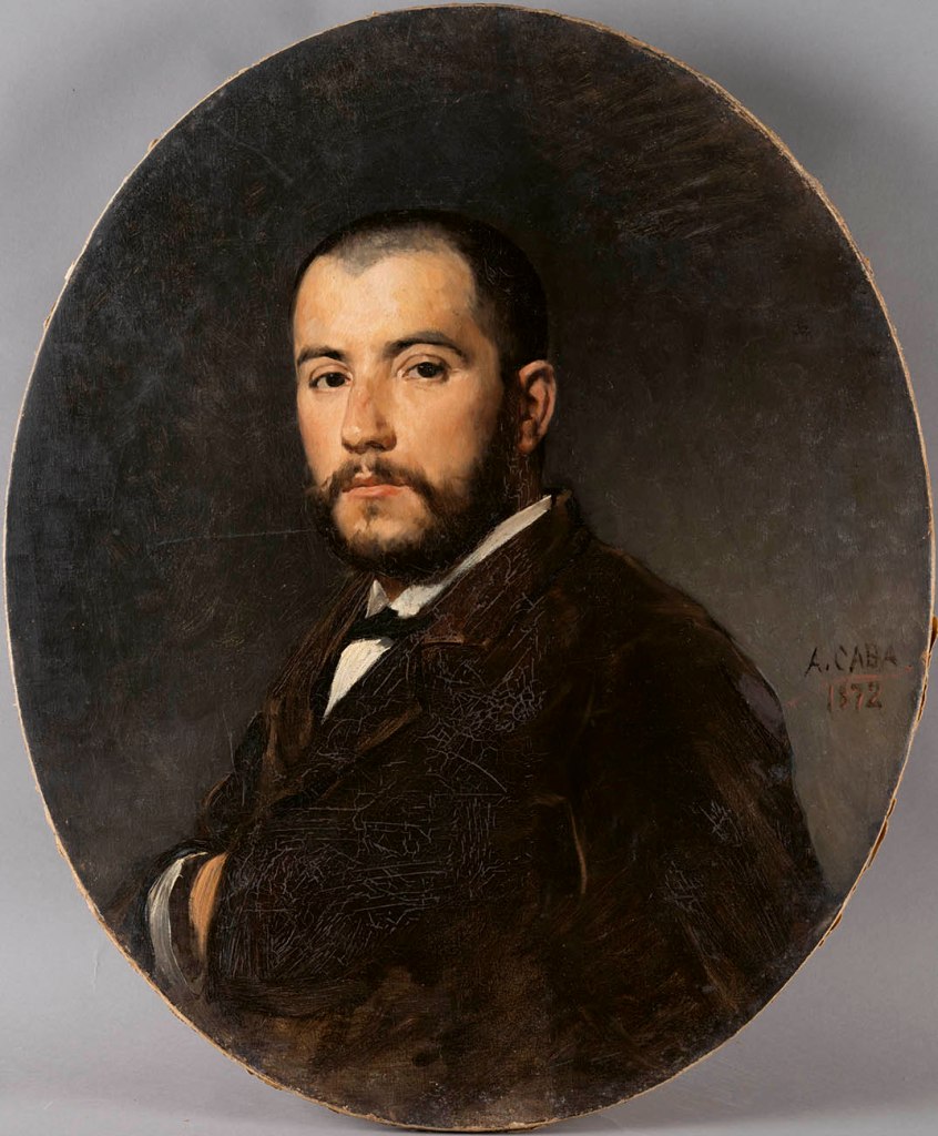 Antoni Caba (Spanish, 1838-1907) 'Portrait of Jules Ainaud Escande' 1872