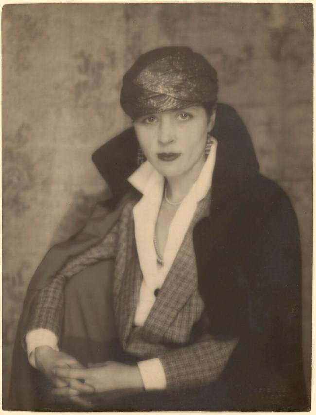 Berenice Abbott (American, 1898-1991) 'Djuna Barnes' 1925 from the exhibition 'Berenice Abbott's New York Album, 1929' at the Metropolitan Museum of Art, New York, March - Sept 2023