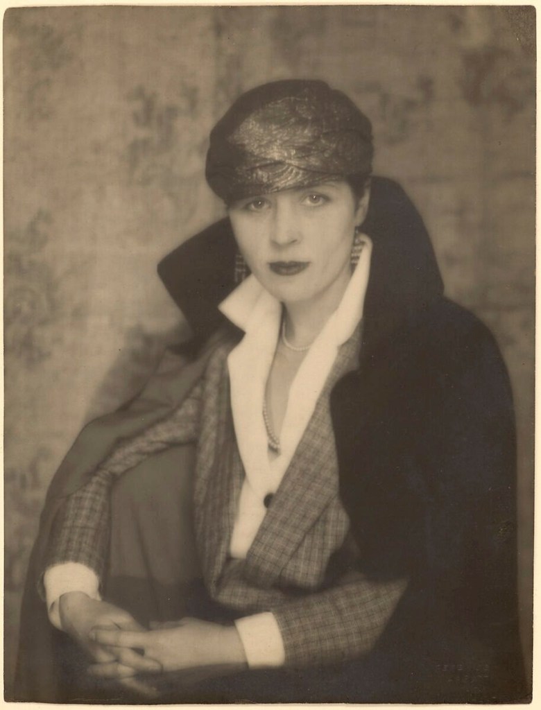 Berenice Abbott (American, 1898-1991) 'Djuna Barnes' 1925 from the exhibition 'Berenice Abbott's New York Album, 1929' at the Metropolitan Museum of Art, New York, March - Sept 2023