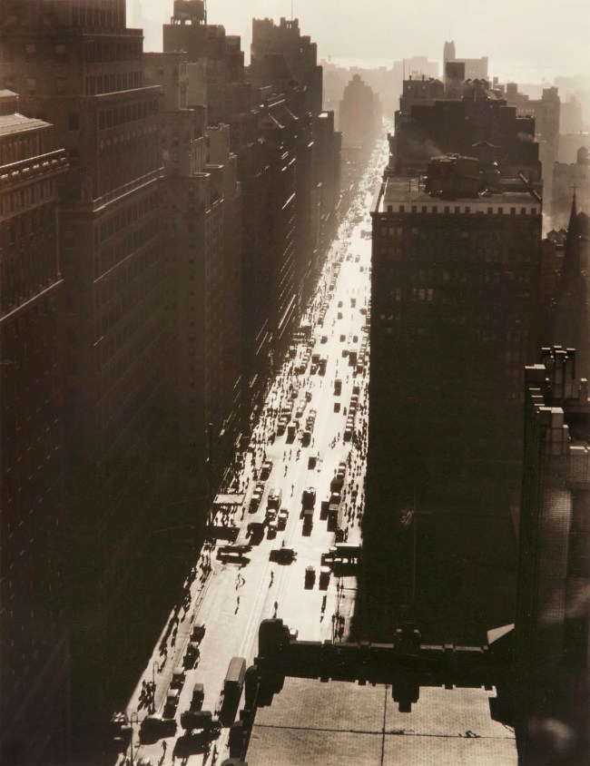 Berenice Abbott (American, 1898-1991) [Seventh Avenue Looking South from Thirty-fifth Street, New York] 1935