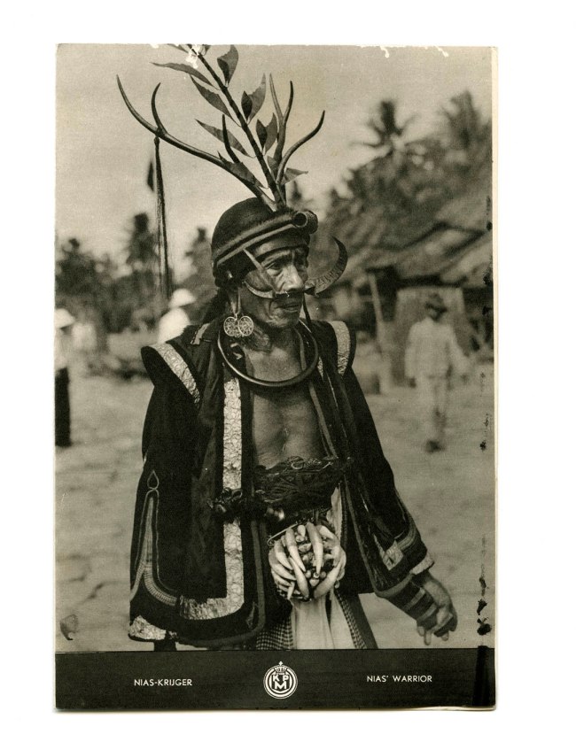 Unknown photographer. 'Nias-Kruger / Nias' Warrior' December 1938