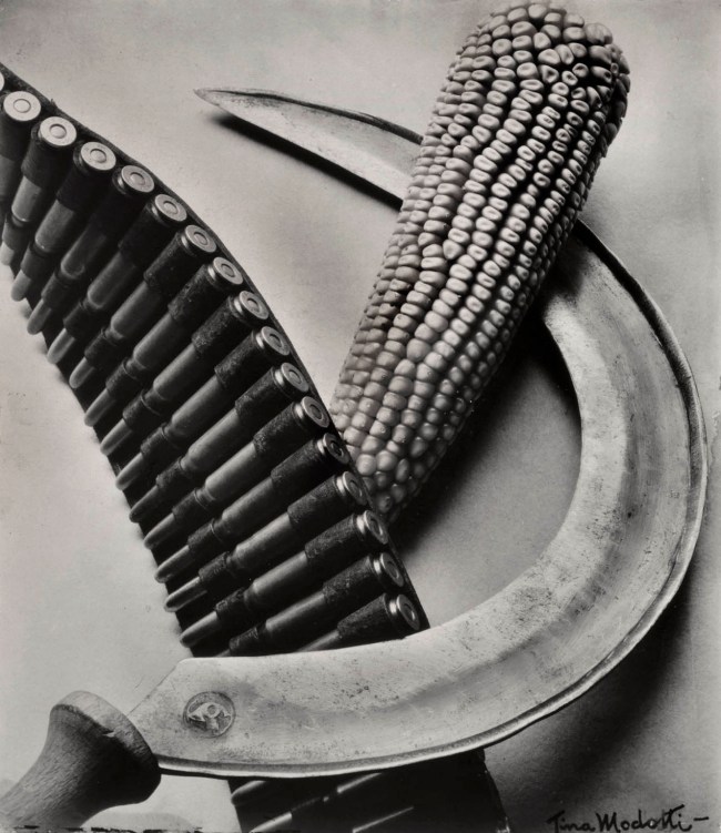 Tina Modotti (Italian, 1896-1942) 'Bandolier, Corn, Sickle' 1927