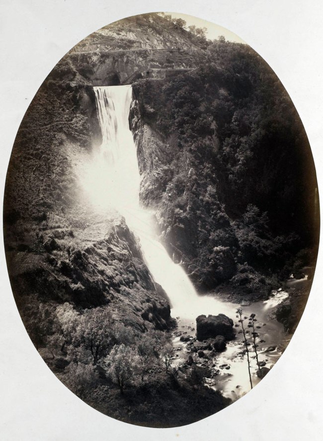 Robert Macpherson (Scottish lived Italy, 1814-1872) 'Tivoli: Waterfall' c. 1860-1865 from the exhibition 'Images of Italy: Places of Longing in Early Photography' at the Städel Museum, Frankfurt, February - September 2023