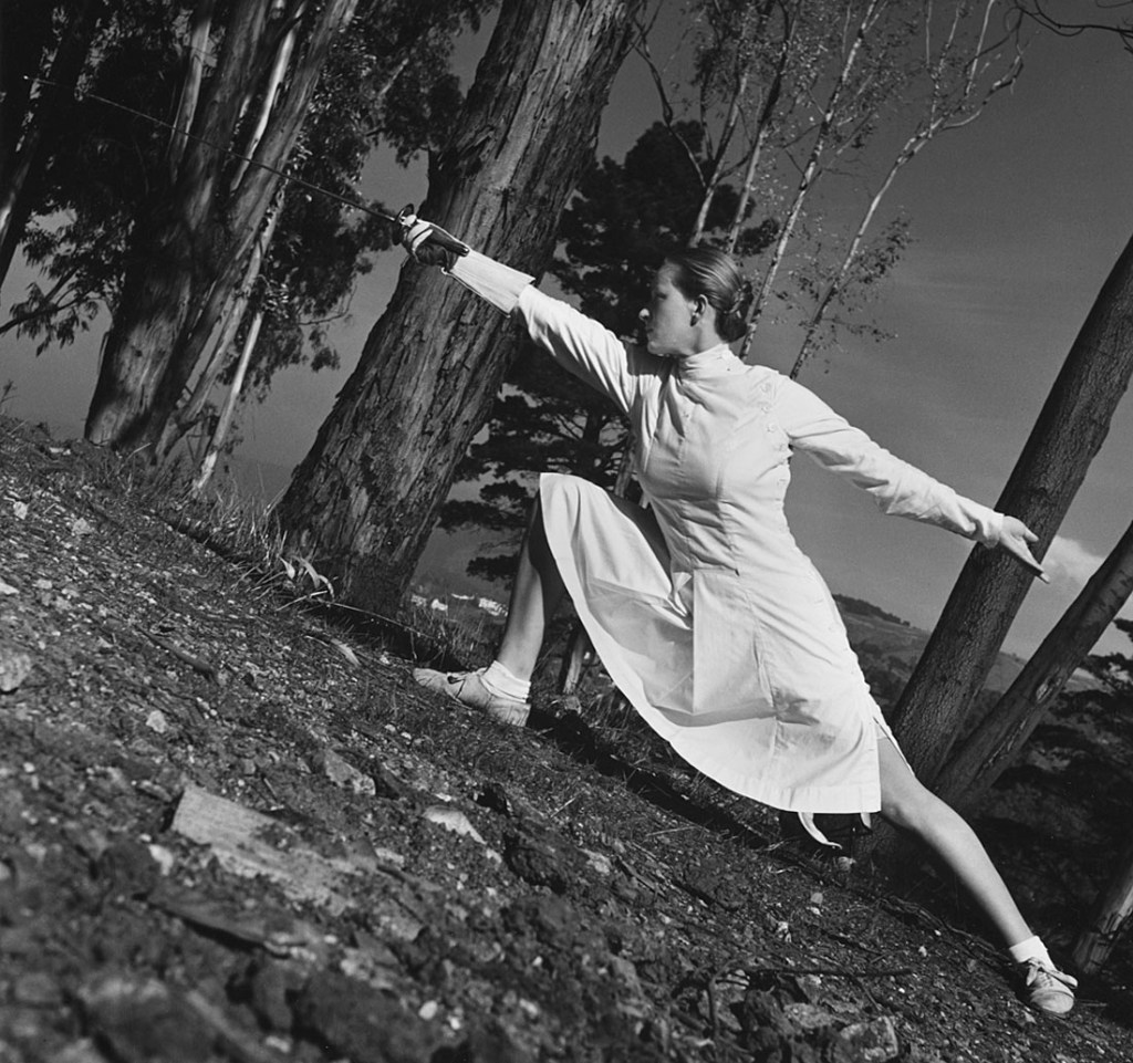 John Gutmann (American born Germany, 1905-1998) 'Helene Mayer, Two Time Olympic Fencing Champion' 1935