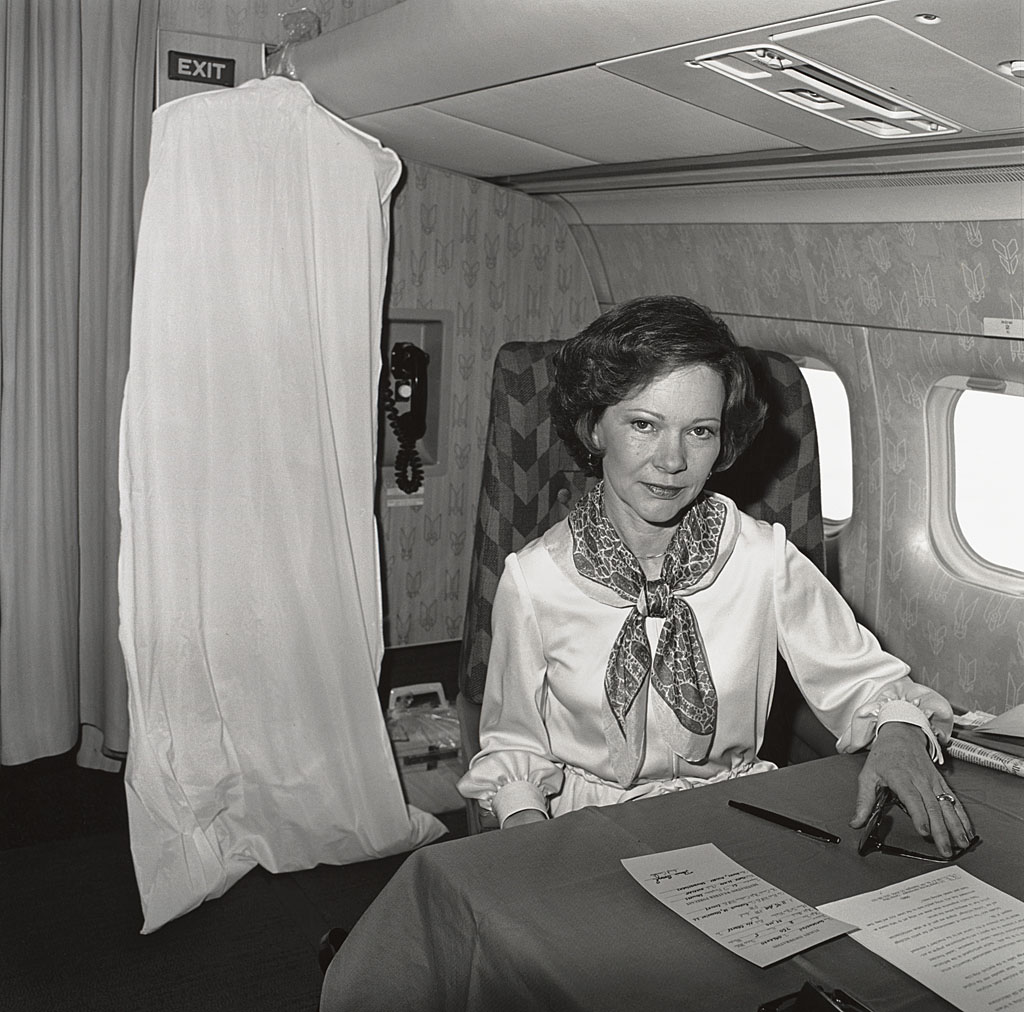 Rosalind Solomon (American, b. 1930) 'First Lady Rosalyn Carter, Airforce 2 en route Orlando, USA' 1978