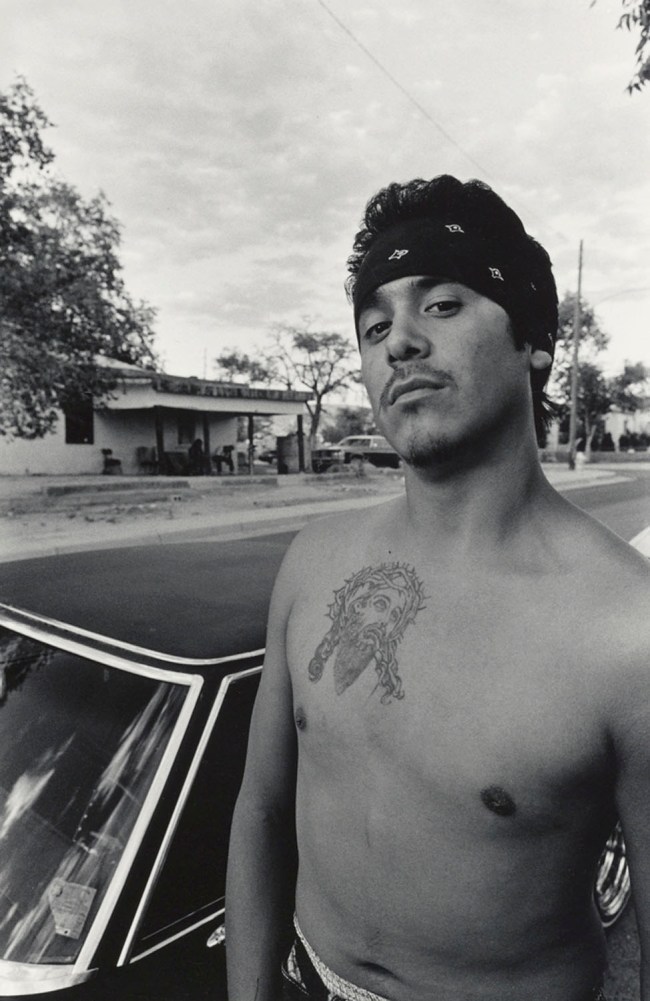 Miguel A. Gandert (American, b. 1956) 'Juanito with Jesus Tattoo, Albuerquerque, NM' 1986