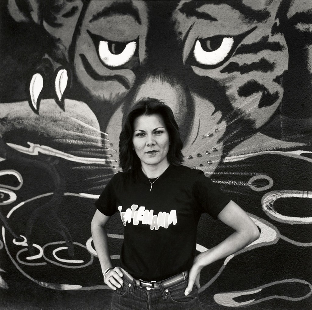 Roger Minick (American, b. 1944) 'Young Woman in Black with Pendant, Estrada Courts, Boyle Heights, East Los Angeles, 1978' 1978 from the exhibition 'Fashioning Self: The Photography of Everyday Expression' at the Phoenix Art Museum, March - Nov 2023