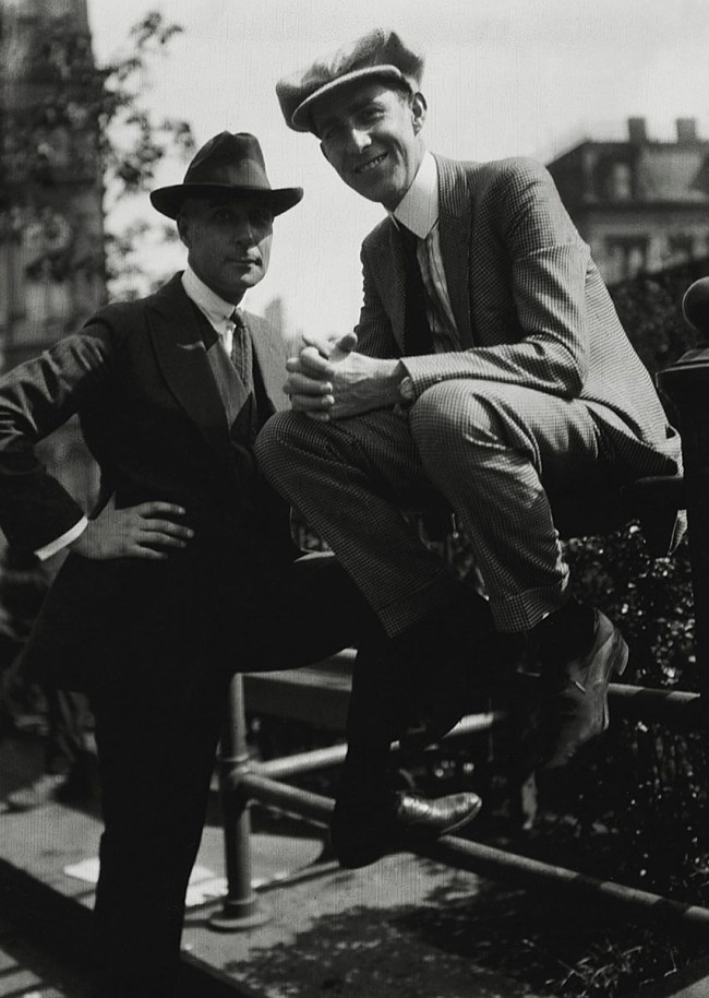 Francis J. Bruguière (American, 1879-1945) 'Self-portrait with Friend' c. 1912