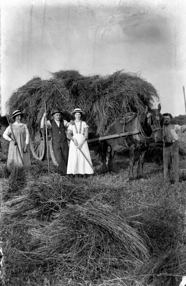 Richard Jenkins (British, 1890-1964) 'Untitled [Loading the hay]' Nd