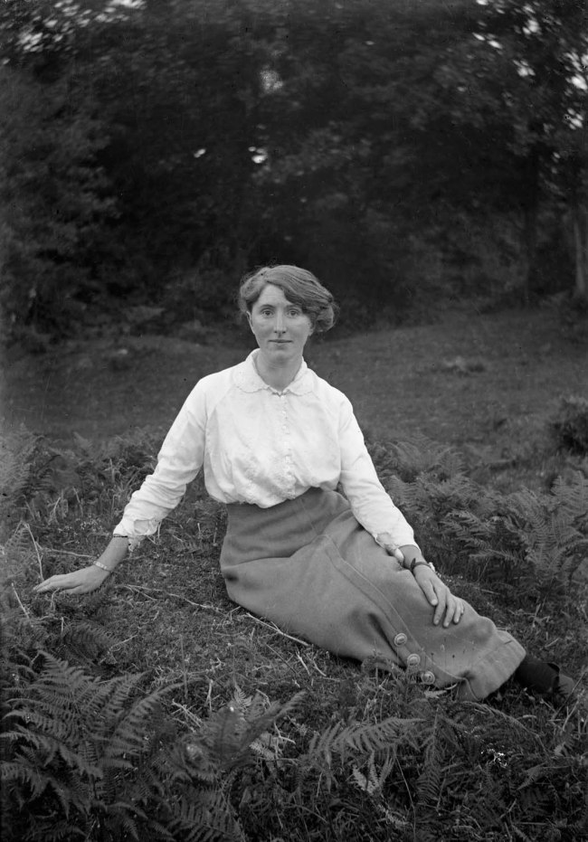 Richard Jenkins (British, 1890-1964) 'Untitled [Woman lying among the ferns]' Nd