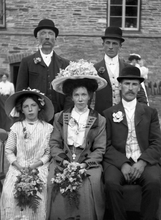Richard Jenkins (British, 1890-1964) 'Untitled [Family group probably at a wedding]' Nd