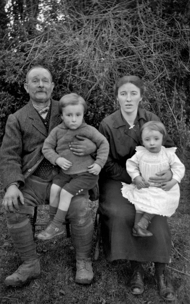 Richard Jenkins (British, 1890-1964) Untitled [Family group] Nd from the exhibition 'Golden Valley Faces: The photographs of Richard Jenkins' at the Café Gallery, Hay Castle, Hay-on-Wye