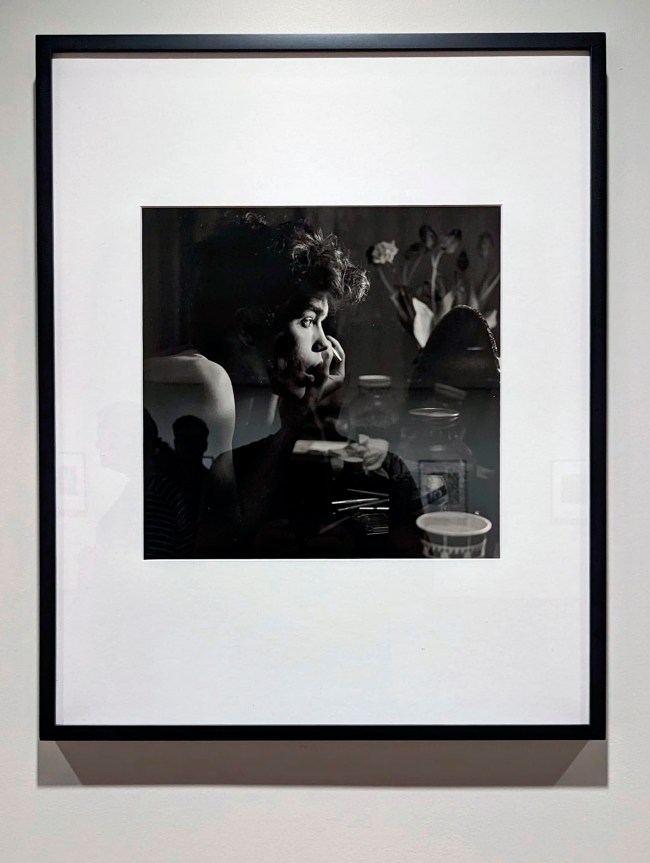 Peter Hujar (American, 1934-1987) 'David Brintzenhofe Applying Makeup' 1982 (installation view)