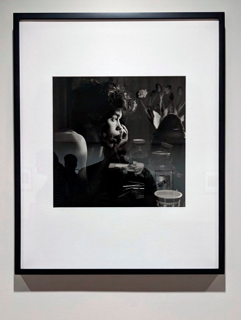 Peter Hujar (American, 1934-1987) 'David Brintzenhofe Applying Makeup' 1982 (installation view)