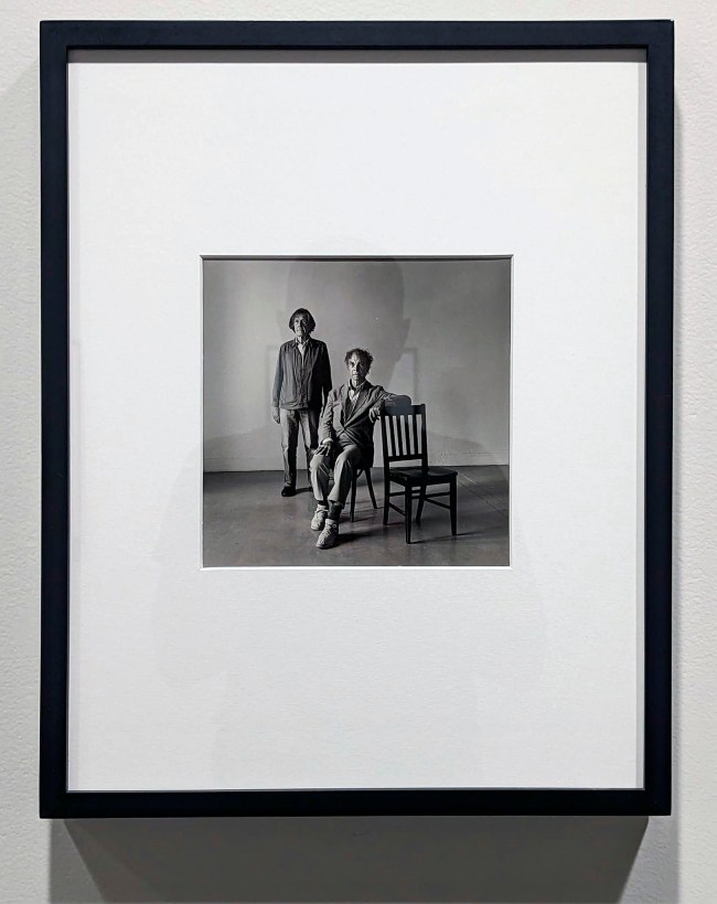 Peter Hujar (American, 1934-1987) 'Merce Cunningham and John Cage' 1986 (installation view)