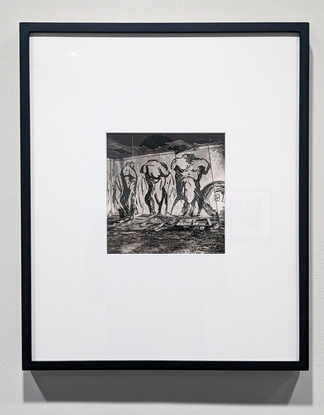 Peter Hujar (American, 1934-1987) 'Canal Street Piers: Luis Frangella Painting' 1983 (installation view)