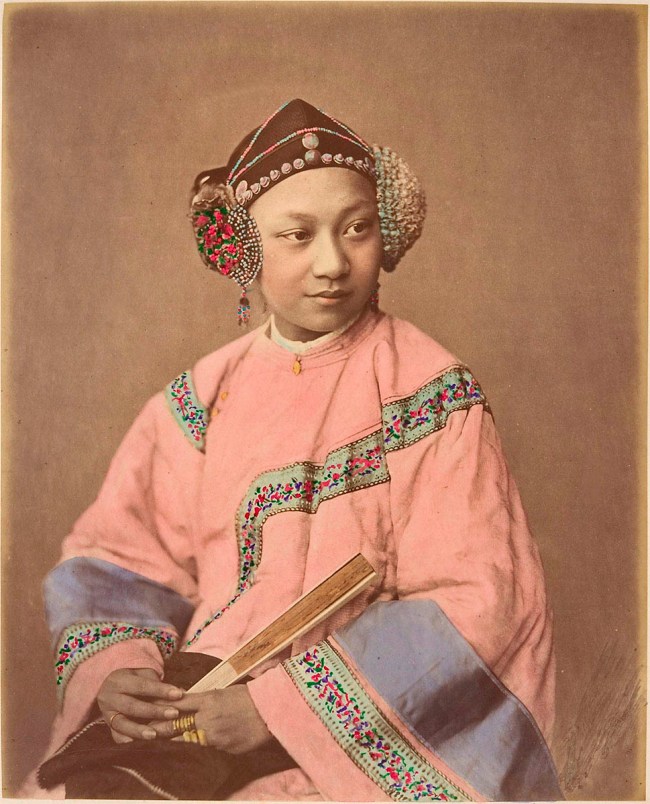 Baron Raimund von Stillfried (Austrian, 1839-1911) 'Fille de Sootchow (Suzhou Girl)' 1870s