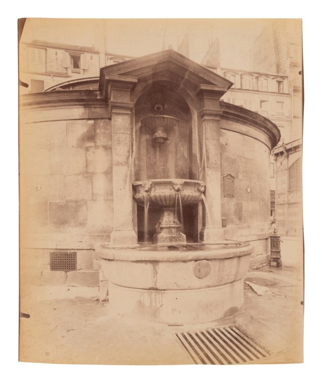 Eugène Atget (French, 1857-1927) 'Fontaine du Marché Saint-Honoré' 1903
