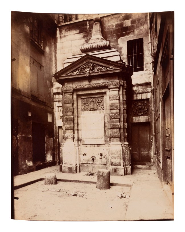 Eugène Atget (French, 1857-1927) 'Fontaine Jarente – impasse Jarente' 1898
