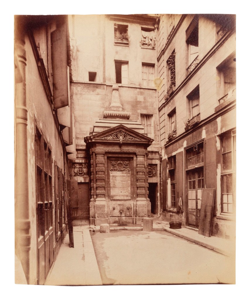 Eugène Atget (French, 1857-1927) 'Fontaine Jarente, rue Jarente' 1922