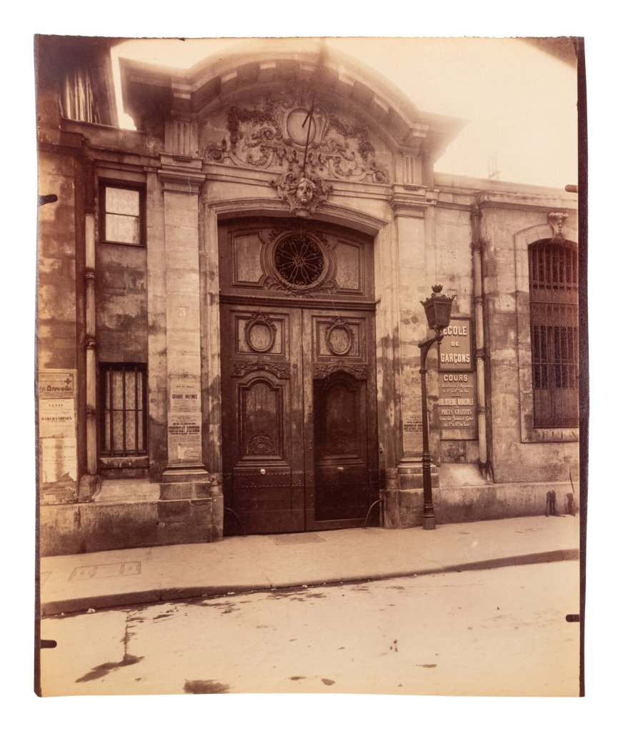 Eugène Atget (French, 1857-1927) 'Hôtel de Vendôme, rue Béranger 3' 1909
