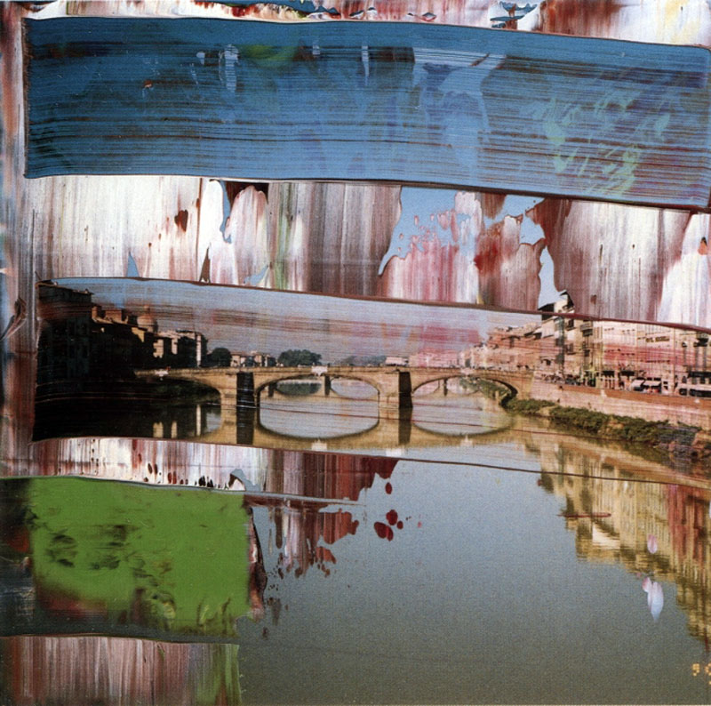 Gerhard Richter (German, b. 1932) '8 March 2000 (Firenze)' 2000 from the exhibition 'Gerhard Richter. Overpainted Photographs' Gerhard Richter Archive at Albertinum at the Staatliche Kunstsammlungen Dresden, Aug - Nov 2023