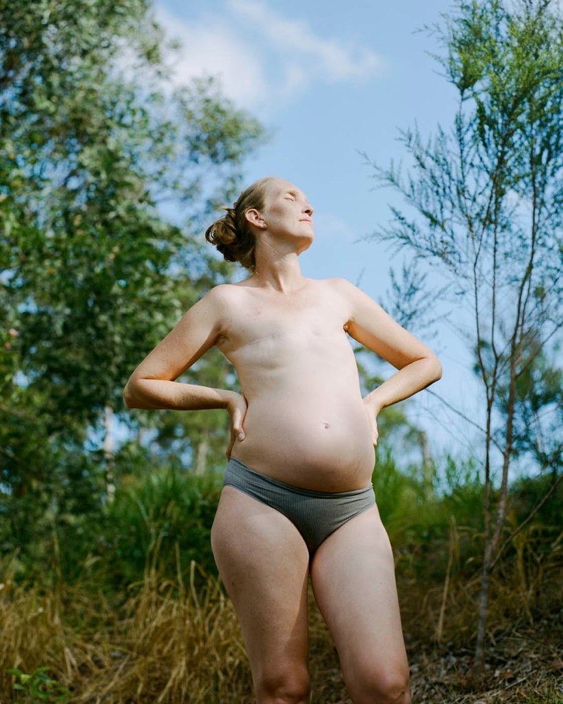 Amy Woodward (Australian) 'Eb, 25 weeks pregnant, post mastectomy' Nd