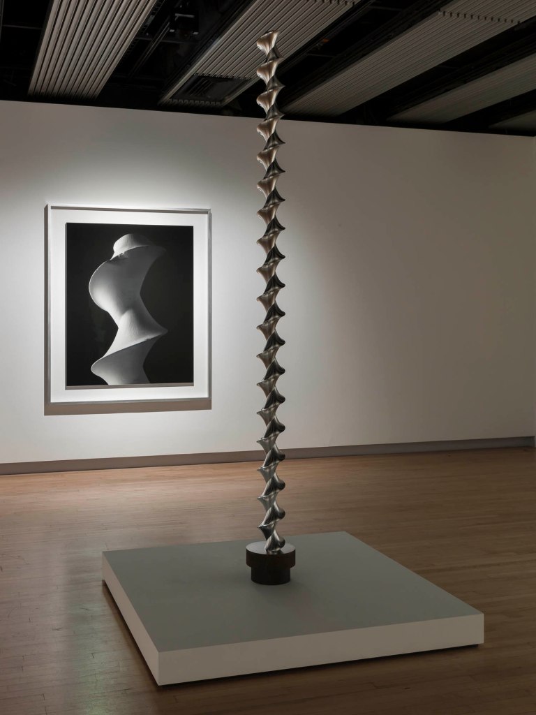 Installation view of Hiroshi Sugimoto, 'Conceptual Forms 0003 and Mathematical Model 002'