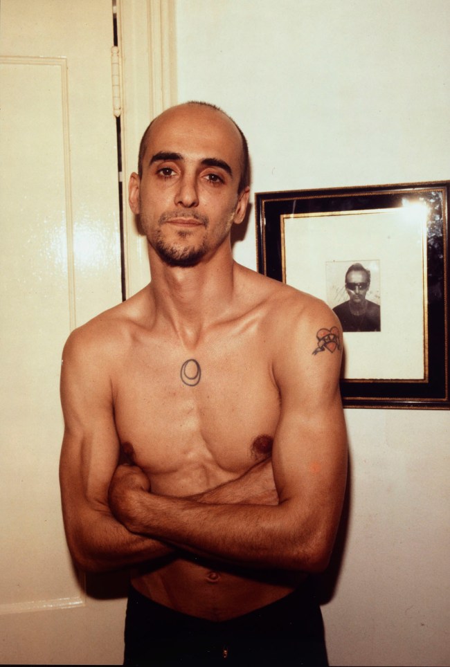 Nan Goldin (American, b. 1953) 'Bruce with his portrait, New York City' 1981