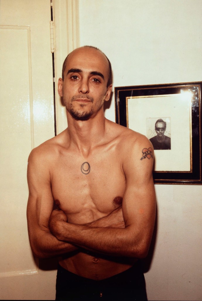 Nan Goldin (American, b. 1953) 'Bruce with his portrait, New York City' 1981
