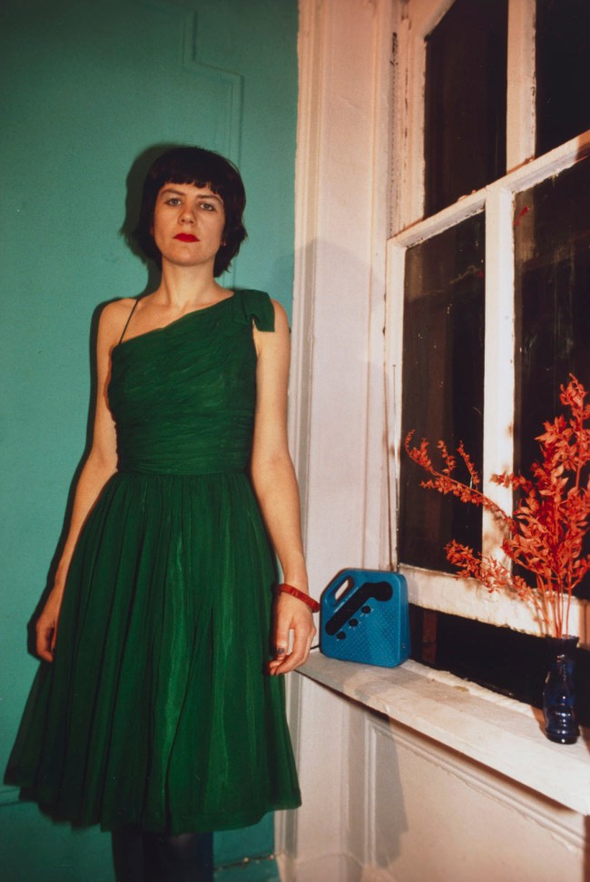 Nan Goldin (American, b. 1953) 'Vivienne in the green dress, New York City' 1980