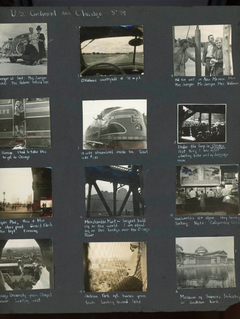 Ruth Orkin (American, 1921-1985)'U.S. Continent and Chicago 1939' 1939