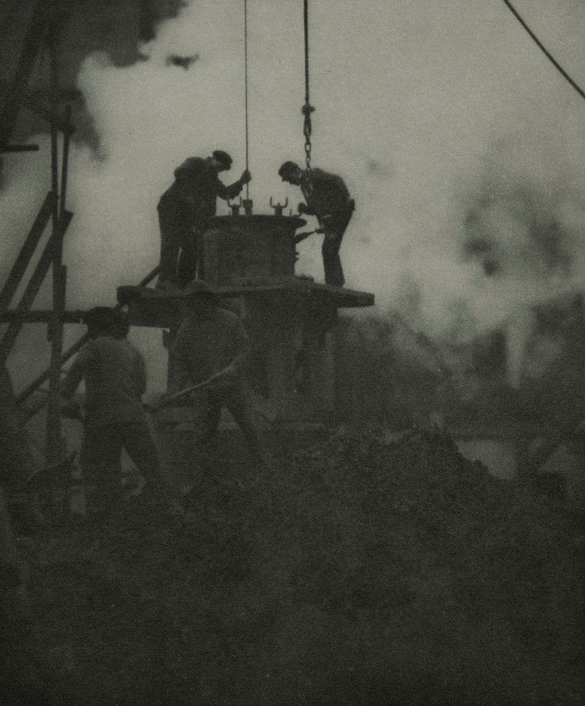 Alvin Langdon Coburn (British born United States, 1882-1966) 'The Tunnel Builders' 1913