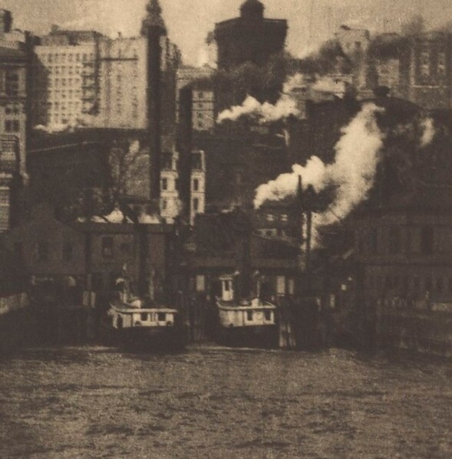 Alvin Langdon Coburn (British born United States, 1882-1966) 'The Battery' c. 1909