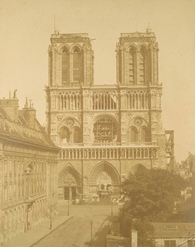 Bisson Frères. Louis-Auguste Bisson (French, 1814-1876) and Auguste-Rosalie Bisson (French, 1826-1900) 'Notre-Dame' 1850s from the exhibition 'Etched by Light: Photogravures from the Collection, 1840-1940' at the National Gallery of Art, Washington, October 2023 - February 2024