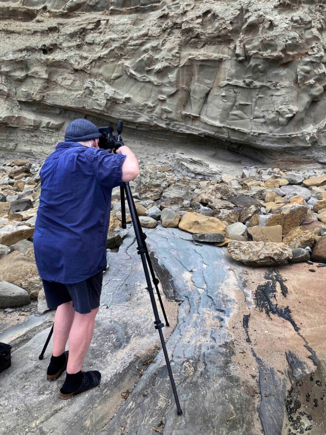 David Tatnall (Australian, b. 1955) 'Ian at Eagles Nest, Cape Paterson' November 2023