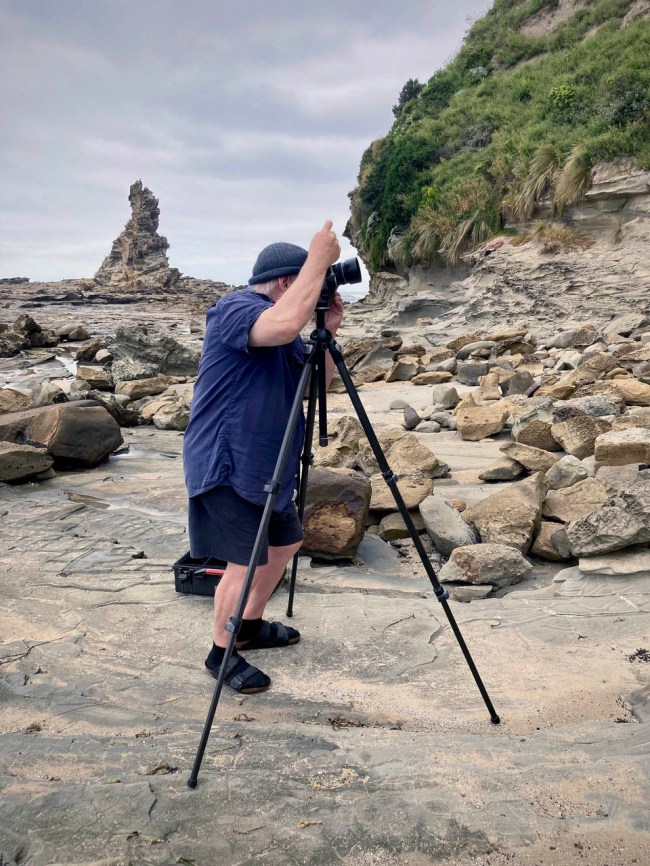 David Tatnall (Australian, b. 1955) 'Ian at Eagles Nest, Cape Paterson' November 2023
