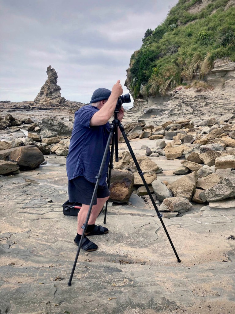 David Tatnall (Australian, b. 1955) 'Ian at Eagles Nest, Cape Paterson' November 2023