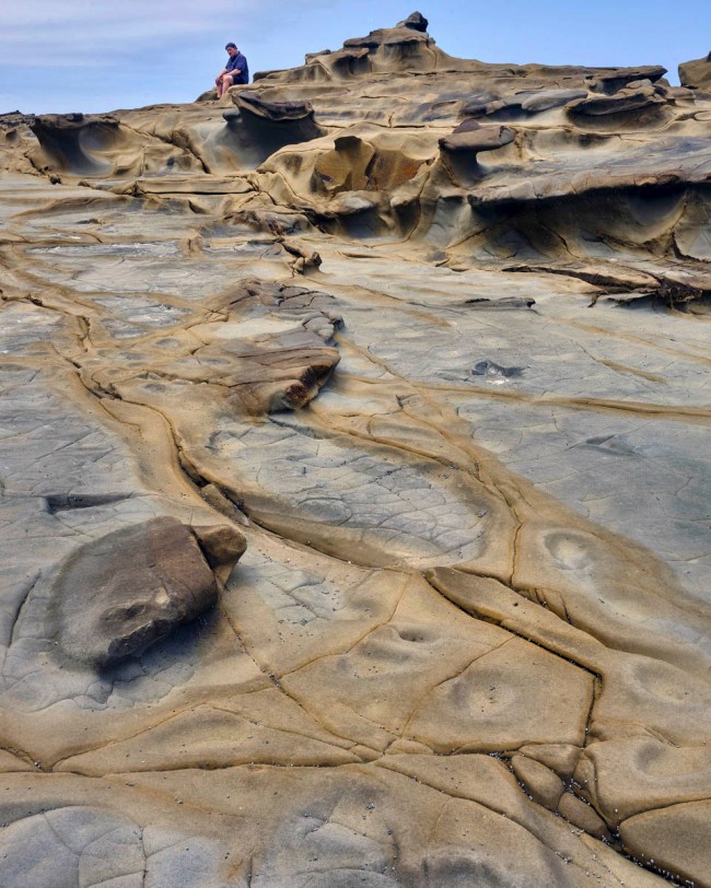 David Tatnall (Australian, b. 1955) 'Ian at Eagles Nest, Cape Paterson' November 2023