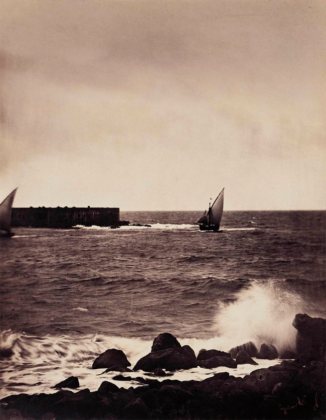 Gustave Le Gray (French, 1820-1884) 'La Vague brisée. Mer Méditerranée No. 15' (The Broken Wave. Mediterranean Sea No. 15) 1857