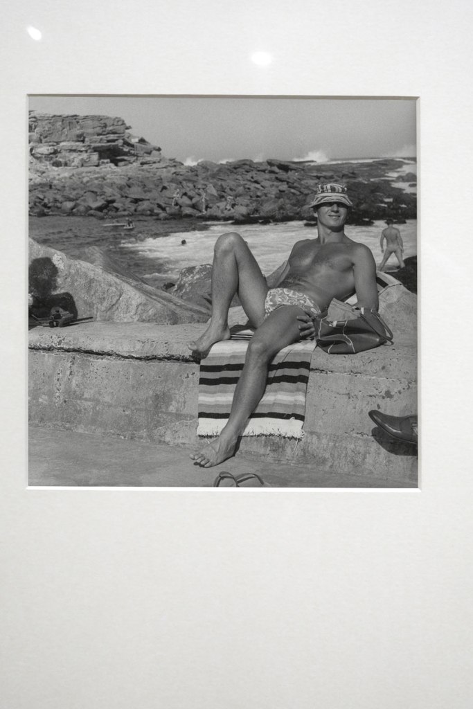 Installation view of the exhibition 'Photography: Real & Imagined' at The Ian Potter Centre: NGV Australia, Melbourne showing John Williams' 'Clovelly Beach, Sydney' (1969)