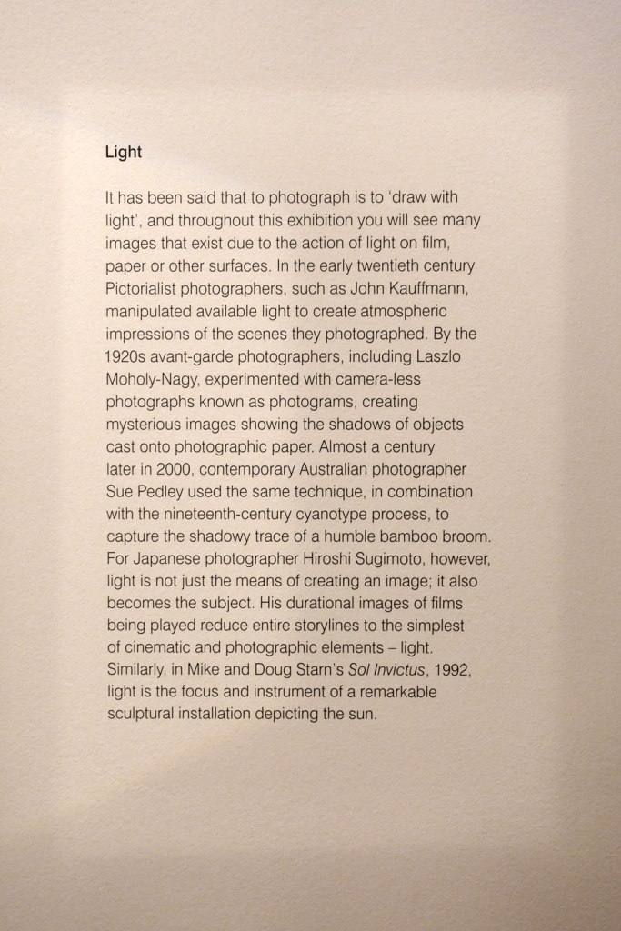 Light wall text from the exhibition